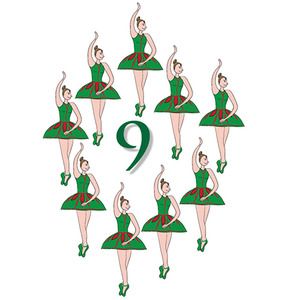 9 Ladies Dancing, 7th Day Of Christmas, 9th Day Of Christmas, Christmas Screen Savers, Ladies Dancing, 12 Days Of Xmas, Prize Draw, Christmas Program, Christmas Float