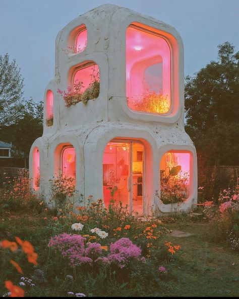 Sustainable Housing Architecture, Cool Architecture Buildings, Imaginary Architecture, Whimsical Architecture, Tiny Luxury, Interesting Architecture, Earthship Home, Earthship, Cool Rooms