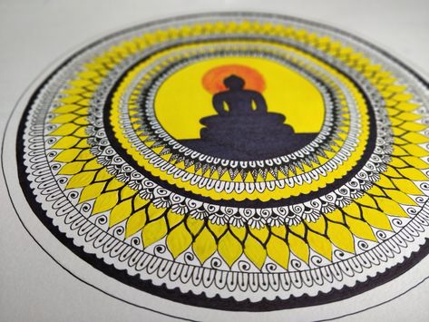 Mandala with Jainism Jainism Drawings, Jainism Art, Easy Mandala Drawing, Diy Gift Set, Simple Mandala, Sketches Simple, God Art, Mandala Drawing, Art Drawings Sketches Simple