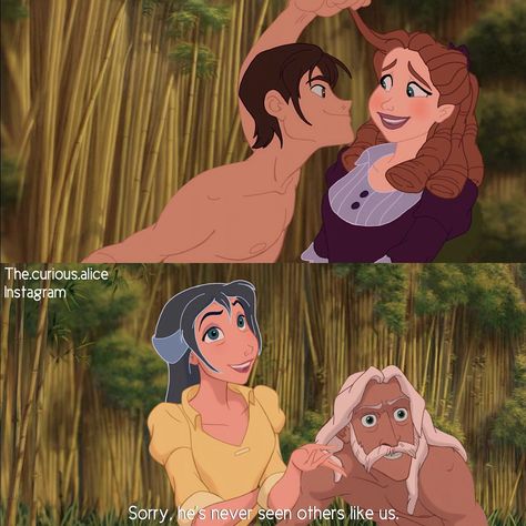 Tarzan Genderbend, Tarzan Fanart, Tarzan Y Jane, Disney Characters As Humans, Disney Gender Bender, Tarzan And Jane, Disney Character Art, Disney Facts, Disney Artwork