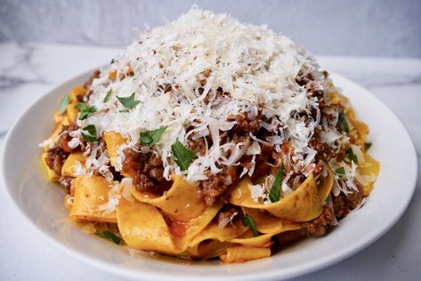 Lamb Bolognese, Lamb Pasta, Bolognese Sauce, Party Dishes, Lamb Recipes, Holiday Cooking, Dinner Dishes, Italian Dishes, Gnocchi