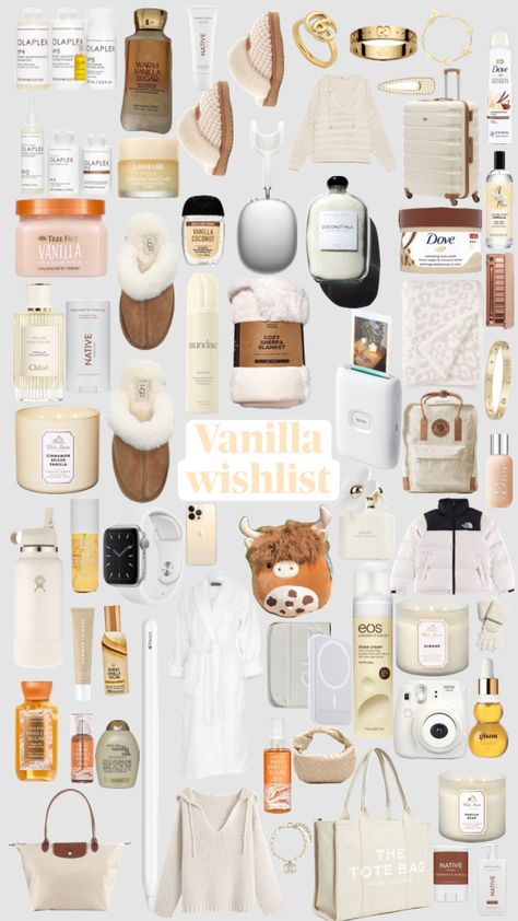 Vanilla girl wishlist Vanilla Girl Wishlist, Girl Wishlist, Girly Christmas Gifts, Girly Christmas, Cute Birthday Ideas, Vanilla Girl, Pink Girly Things, Christmas Gifts For Girls, Skin Care Routine