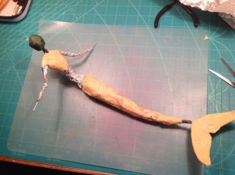 Armature Sculpture, Polymer Clay Mermaid, Spirit Art Dolls, Mermaid Sculpture, Paper Mache Dolls, Polymer Clay Fairy, Shell Crafts Diy, Clay Fairies, Paper Mache Art