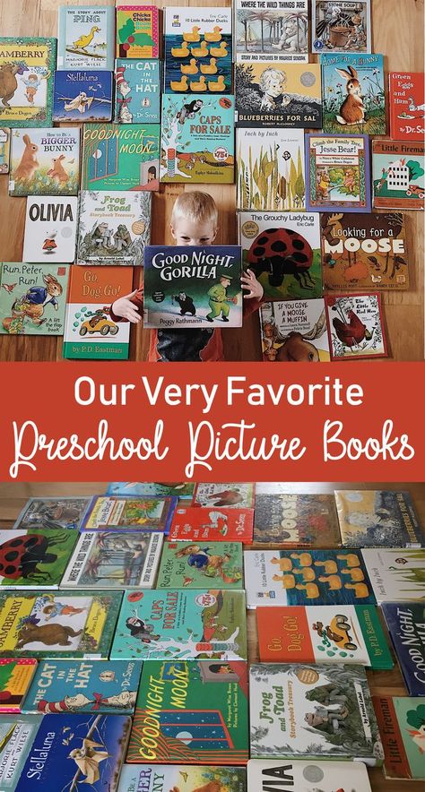 Our top picture books for preschoolers every family should have in their home library. Preschooler and mom approved! #favoritebooks #childrensbooks #booksforkids #picturebooks #booksforpreschoolers #homeschool #readaloud Best Picture Books, Books For Preschoolers, Preschool Reading, Homeschool Books, Children's Activities, Homeschool Learning, Homeschool Kindergarten, Homeschool Life, Living Books