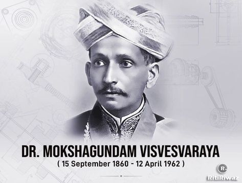 Dr. Mokshagundam Visvesvaraya (15 September 1860 – 12 April 1962) https://www.ritiriwaz.com/dr-mokshagundam-visvesvaraya-15-september-1860-12-april-1962/ #MokshagundamVisvesvaraya #EngineersDay #BharatRatna #Mokshagundam #Visvesvaraya #EngineeringInspiration #SirMV Mokshagundam Visvesvaraya, M Visvesvaraya, Engineers Day, 15 September, Einstein, Engineering, Historical Figures, India, Movie Posters