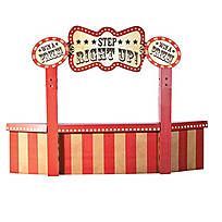 Vintage Circus Attraction Booth Stand-Up - 13759575 18th Ideas, Carnival Party Decorations, Vintage Circus Party, Creepy Carnival, Halloween Circus, Circus Decorations, Circus Theme Party, Carnival Themed Party, Carnival Birthday Parties