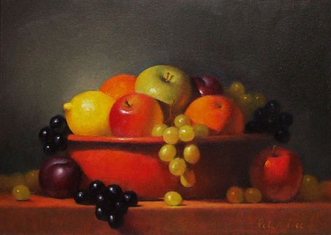 Still Life Fruit Paintings | still life fruit Fruit Bowl Drawing, Fruit Platter Ideas Party, Fruit Bowl Display, Fruit Displays, Fruit Picture, Fruit Party, Fruit Decorations, Still Life Fruit, Fruit Photography