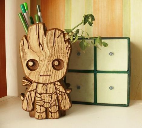 The vector file Laser Cut Baby Groot CDR File is a Coreldraw cdr ( .cdr ) file type, size is 91.57 KB, under laser cut vectors. Wood Pen Holder, Digital Decorations, Handcrafted Pens, Laser Cut Wood Crafts, Cnc Design, Wood Pens, 3d Modelle, Baby Groot, Gravure Laser