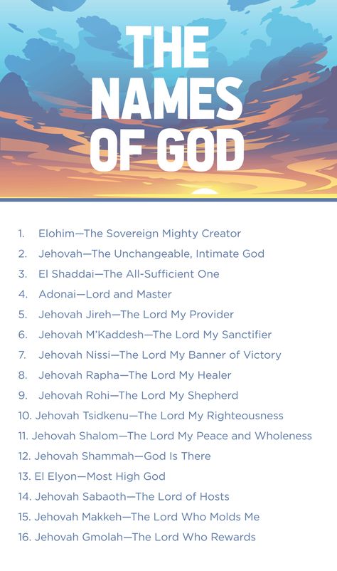 Jehovah Names And Meaning, The Different Names Of God, God’s Names, Who Is Jesus To You, God's Names And Meanings, Gods Character Scriptures, The Seven Spirits Of God, Who Is God To You, Hebrew Words And Meanings Biblical