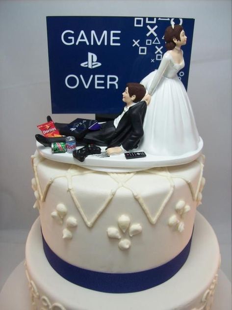 Pre Wedding Quotes, Funny Wedding Cakes, Funny Wedding Cake Toppers, Unique Cake Toppers, Selling Handmade Items, Salty Cake, Super Bowl Party, Plum Cake, Unique Cakes