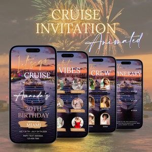 Cruise Invitation, Cruise Royal Caribbean, Cruise Itinerary, Birthday Cruise, Itinerary Template, Facebook Event, Carnival Cruise, Event Page, Birthday Invitations Girl