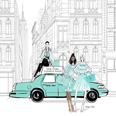 Megan Hess on Instagram: “It’s.....NEW YORK FASHION WEEK!!! Where NYC becomes a perfect mix of everything fashion and everything crazy (in the most wonderful way!).…” Grace Ciao, Megan Hess Illustration, Kerrie Hess, Megan Hess, Happy New Week, Fashion Art Illustration, Drawing Clothes, Illustration Artists, The Bag