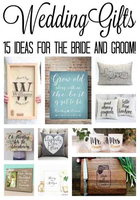 Great wedding gift ideas for the bride and groom!  Perfect for bridal showers as well! Wedding Gifts For The Bride, Wedding Present Ideas, Gifts For The Bride, Homemade Wedding Gifts, Gifts For Bride, Wedding Gifts For Bride And Groom, Top Wedding Trends, Cricut Wedding, Diy Wedding Gifts