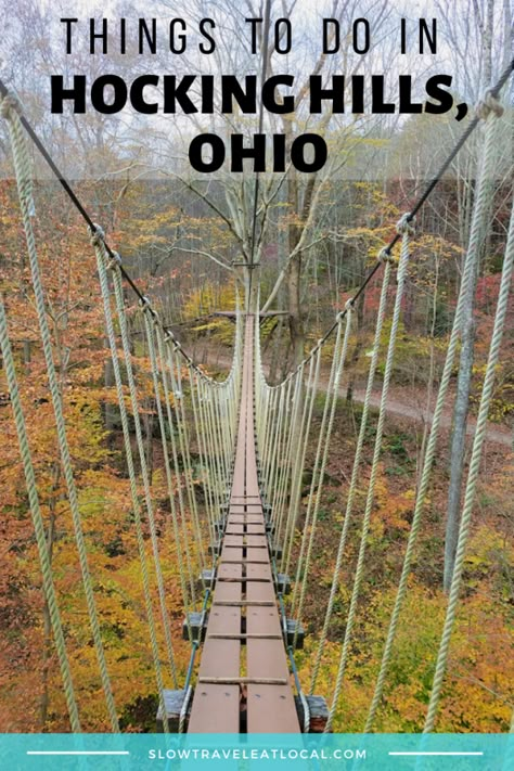 There are so many things to do in Hocking Hills Ohio. From zip lining & night cave tours to waterfall hikes & heirloom apple picking, this place will really surprise you! #Myhockinghills Hawking Hills Ohio, Things To Do In Hocking Hills Ohio, Hocking Hills Ohio Things To Do In, Hocking Hills Ohio Cabins, Ohio Adventures, Centerville Ohio, Ohio Hiking, Ohio Vacations, Ohio State Parks