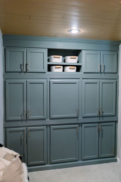 Hallway Pantry Cabinets, Kitchen Cabinet Closet, Diy Full Wall Storage Cabinets, Bathroom Wall Of Cabinets, Enclosed Wall Storage Ideas, Pantry Using Wall Cabinets, Diy Wall Pantry Ideas, Cabinet Storage Wall, Pantry Out Of Wall Cabinets