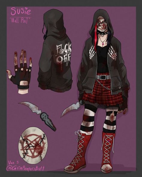 Oc With Stitches, The Legion Dbd Fanart, Creepypasta Oc Ideas, Dead By Daylight Legion, Dbd Susie, Dead By Daylight Art, Susie Dbd, Slasher Oc, Horror Oc