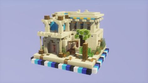 Minecraft one chunk Desert House Minecraft Desert House, Minecraft Blueprint, Desert Kingdom, Château Minecraft, Fantasy Desert, Minecraft Temple, Minecraft Desert, Mine Minecraft, Minecraft Decoration