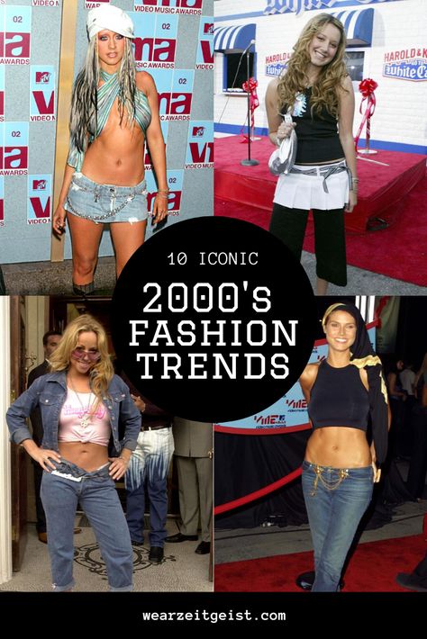 2000's fashion: it was the best of times, it was the worst of times. Check out these 10 trends we couldn't forget if we tried. 00s Iconic Looks, 2000-2009 Fashion, 2000 Style Outfits 2000s Fashion Woman, 00 Fashion Outfits, Noughties Party Theme, Best 2000s Outfits, 2002 Fashion Outfits, Cute 2000s Outfits Party, 2003 Outfit Ideas