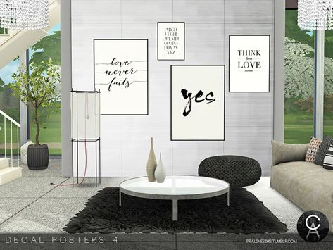 Sims 4 House Design, Sims 4 Houses, Modern Poster, Sunset Painting, Sims House, Electronic Art, Sims 4 Cc, The Sims Resource, Sims Resource