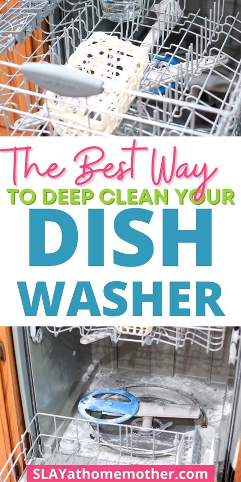 Dishwasher Smell, Clean Your Dishwasher, Dishwasher Filter, Vinegar And Baking Soda, Cleaning Your Dishwasher, Leftover Food, Dishwasher Cleaner, Diy Cleaning Products Recipes, Homemade Laundry Detergent