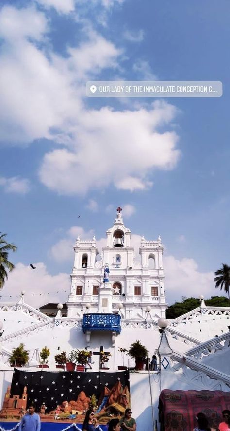 #goa #travel #solotravel #panaji #oldestchapel Our Lady Of Immaculate Conception, Immaculate Conception Church, Goa Trip, Goa Travel, Monster Car, The Immaculate Conception, Night Biking, Immaculate Conception, Couple Songs