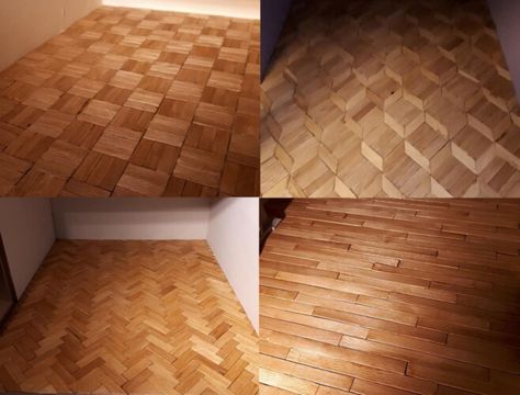 Diy Dollhouse Flooring Ideas, Dollhouse Flooring Ideas, Dollhouse Flooring Diy, Miniature Flooring, Miniature Construction, Dollhouse Renovation, Barbie Decor, Miniature Making, Dollhouse Flooring