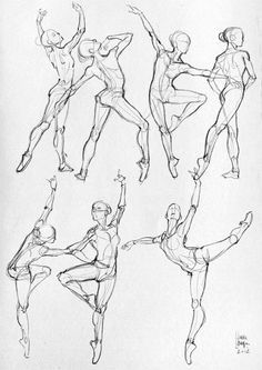 Here are some more anatomical studies and sketches  (sport). How To Draw People, Personaje Fantasy, Desen Realist, Dancing Drawings, Výtvarné Reference, Ballet Poses, 그림 낙서, Draw People, Siluete Umane