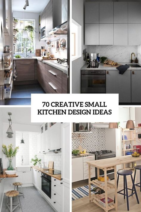 70 Creative Small Kitchen Design Ideas Creative Small Kitchen, Stylish Small Kitchen, Small Kitchen Ideas On A Budget, Kitchen Remodel Pictures, Small Kitchen Design Ideas, Small Kitchen Island, Small Kitchen Design, Small Kitchen Storage, Kitchen Design Modern Small