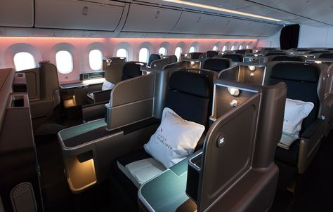 Plane Seats, Business Class Seats, Business Class Flight, Sky New, Best Airlines, Long Haul Flight, Boeing 787, Long Flights, Flat Bed