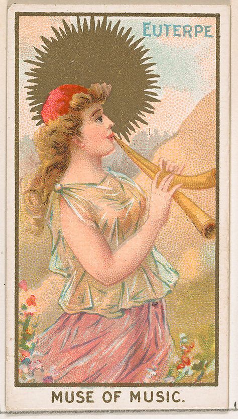 Euterpe Aesthetic, Muse Greek, Goddess Cards, Greek Muses, Muse Of Music, Cowboys And Angels, Greek Goddesses, The Muses, Daughter Of Zeus