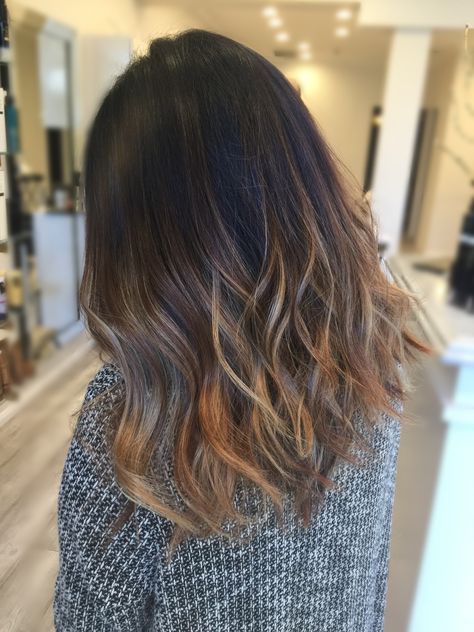 Asian hair Balayage Asian Hair Balayage, Asian Hair Dye, Balayage Inspiration, Asian Hair Highlights, Asian Balayage, Balayage Hair Grey, Balayage Hair Ash, Ash Brown Balayage, Balayage Hair Caramel