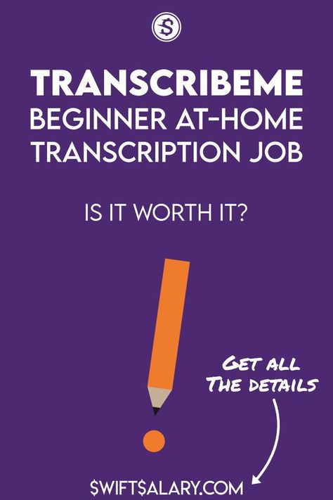 TranscribeMe beginner at-home transcription job. Is it worth it? Get all the details. Side Jobs From Home Extra Money, Typing Jobs From Home, Unique Jobs, Freelance Editing, Amazon Jobs, Small Business Administration, Teen Money, Creative Jobs, Online Jobs From Home