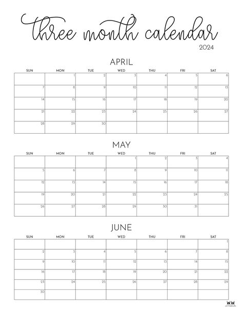 3 Month Calendar, Free Blank Calendar, Quarterly Calendar, Small Calendar, Free Calendars, Free Printable Calendar Templates, Weekly Planner Free Printable, Blank Monthly Calendar, Weekly Planner Free