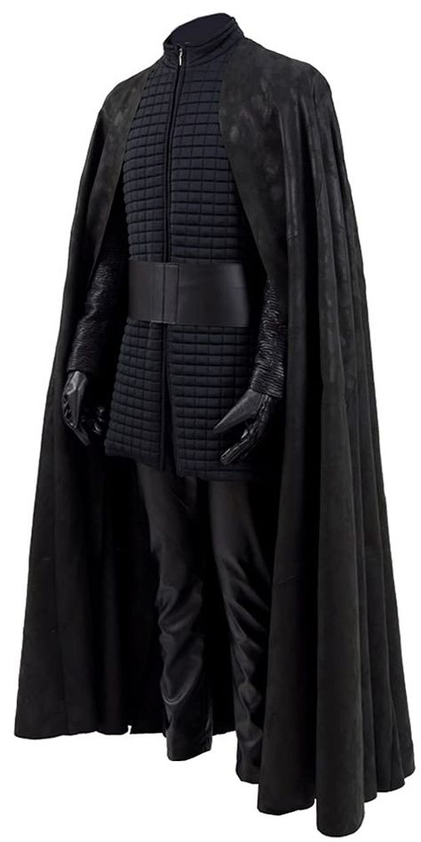 PRICES MAY VARY. Kylo Ren Jedi fans adult men's uniform cosplay costume for Halloween carnival party. skywalker knight top cape and cloak all sewn very well, it's really handsome for indoor or outdoor cosplay apperal. Kylo Ren Style B Includes: tunic, pants, cloak, vest, gloves, belt Occasion: Kylo Ren fantastic tunic cloak cosplay costume uniform full set perfect choice for Halloween, Theme parties, daily wear, Jedi knight cosplay role-playing photography, costume ball, clothing party, ect. WAR Kylo Ren Costumes, Ren Cosplay, Kylo Ren Cosplay, Jedi Cosplay, Men's Uniform, Pirate Costumes, Techwear Fashion, Men Halloween, Ben Solo