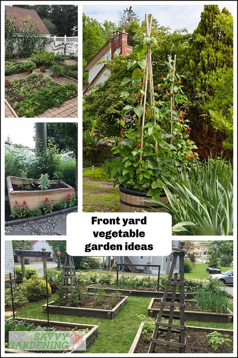 Front Yard Vegetable Garden Ideas: Grow a Mix of Food and Flowers Small Yard Vegetable Garden Ideas, Front Yard Vegetable Garden, Yard Vegetable Garden, Food Forest Garden, Vegetable Garden Planning, Front Yard Garden Design, Garden Wallpaper, Edible Landscaping, Veg Garden