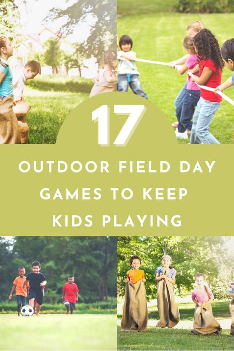 Over 17 fun field day games for kids to help you develop a day full of games and activities for setting up field day stations, obstacles courses and water games that the kids will love and remember. Field Day Birthday Party Ideas, Field Games For Kids, Outdoor Field Day Games, Ag Olympics, Field Day Games For Kids, Backyard Field, Feild Day, Outside Games For Kids, Field Day Activities