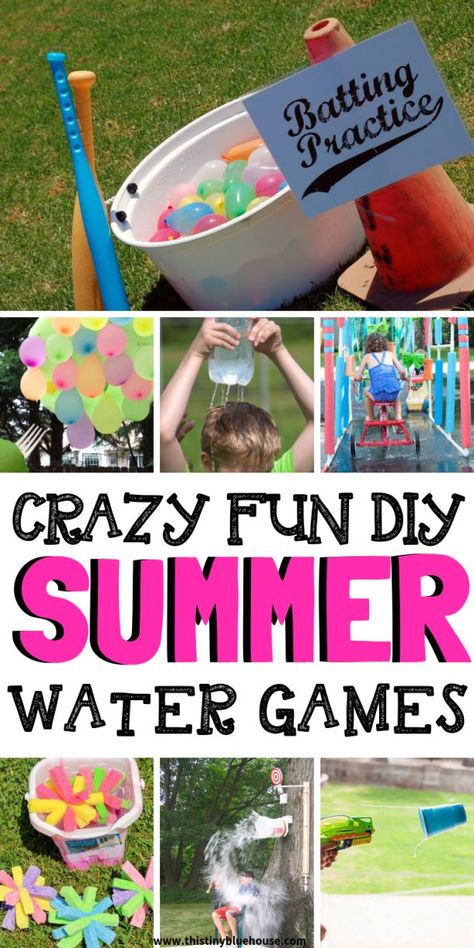 Summer Water Games, Outdoor Water Games, Water Games For Kids, Summer Fun For Kids, Fun Summer Activities, Water Games, Summer Water, Diy Summer, Backyard Games