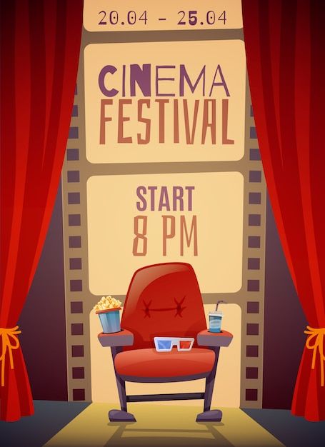 Poster Teater, Cinema Graphic Design, Movie Night Poster, Strip Background, Food 3d, Festival Cinema, Poster Drama, Film Festival Poster, Posters Conception Graphique