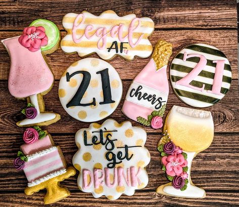 Cookies For 21st Birthday, Cookies 21st Birthday, 21 St Birthday Cookies, 21st Cookie Ideas, 21 Cookies Birthday, 21st Birthday Decorated Cookies, 21 Birthday Cookies Decorated, 21st Birthday Cookies Decorated, 21st Birthday Cookies For Girl