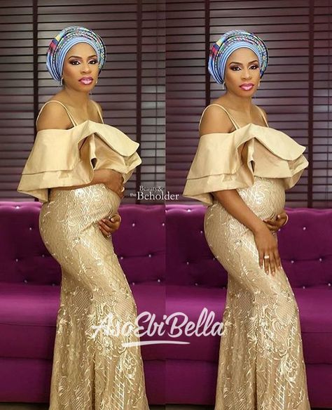 AsoEbiBella.com presents – The Latest Aso Ebi Styles -Vol. 210 - BellaNaija Elegant Maternity Dress, Styles For Pregnant Women, Elegant Maternity Dresses, Asoebi Style, Latest Aso Ebi Styles, Maternity Long Dress, Dresses For Pregnant Women, Pregnant Wedding Dress, Stylish Maternity Outfits