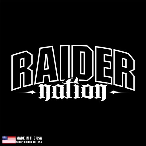 Raider Nation, 4 Life, Vinyl Art, Vinyl Wall Decals, Phone Backgrounds, Vinyl Wall, Decals Stickers, Cali, Art For Sale