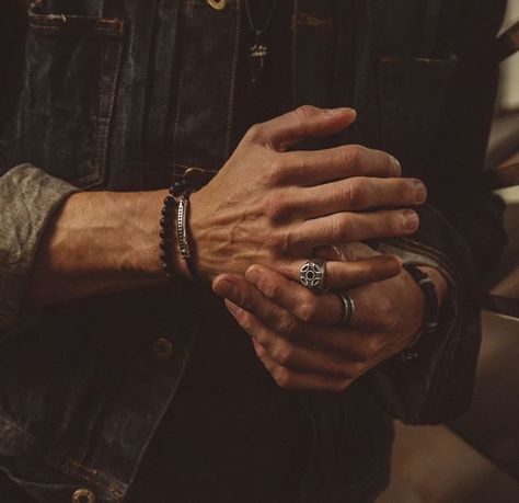 Mens Bracelet Aesthetic, Male Cop Aesthetic, Hot Male Hands, Male Hand Reference Photography, Masculine Hands, Mens Hands, Men Hands, Hands With Rings, Man Hands