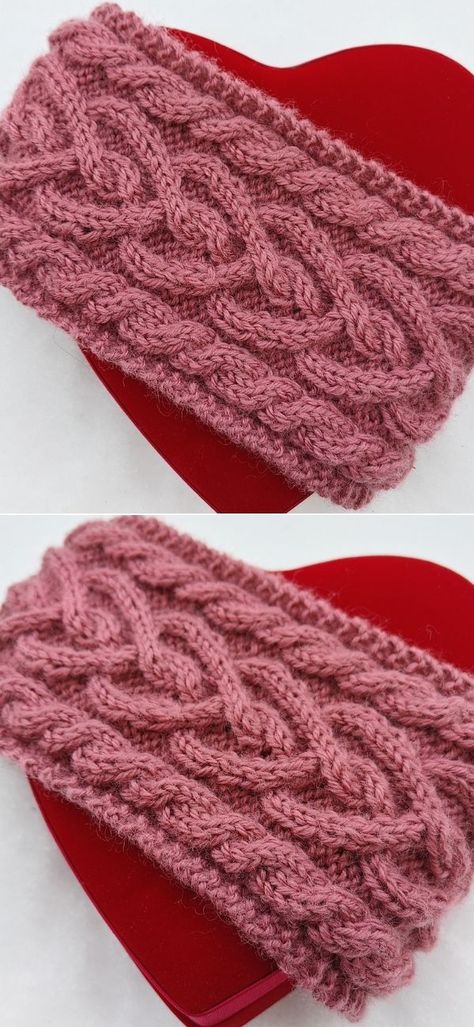 Knitted Cable Headband Free Pattern, Knit Toddler Headband Pattern, Cable Headband Pattern Free, Cable Headband Knitting Pattern Free, Knitted Headbands For Women, Cable Heart Knitting Pattern Free, Fun Knitting Patterns Free, Free Knitted Headband Pattern, Headbands Knitted Pattern Free