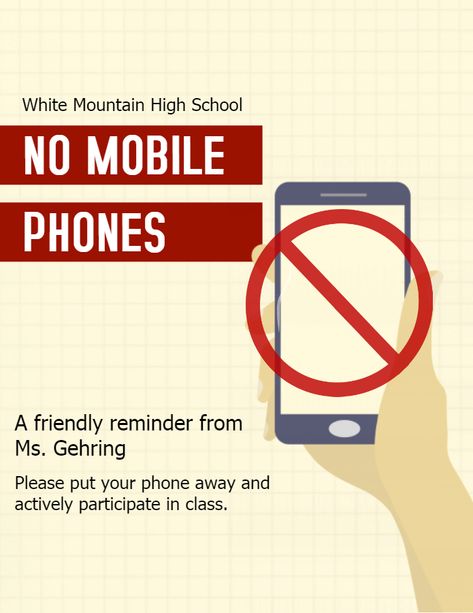 No mobile phones announcement poster for school template School Library Rules, Library Rules Poster, Poster For School, Phone Poster, Cell Phone Contract, Library Rules, Announcement Poster, Kids Cell Phone, Rules Poster