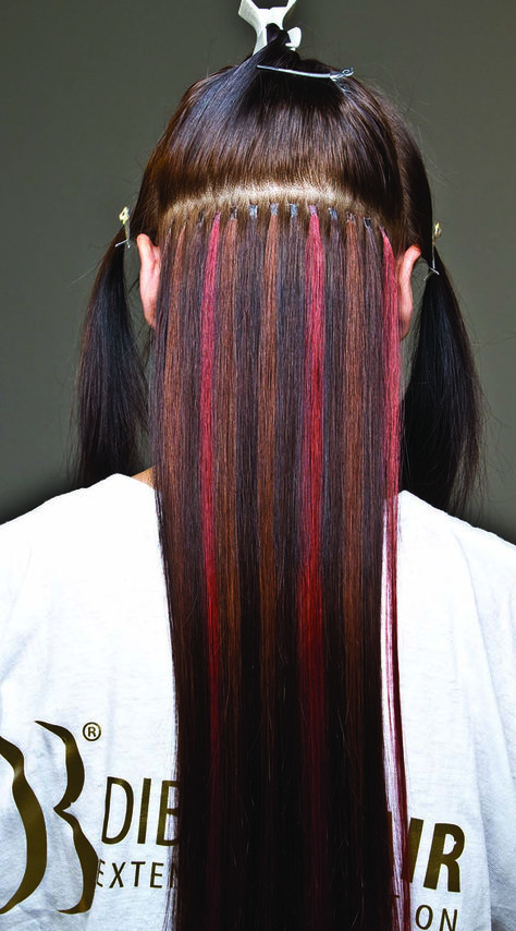 Create red and carmel highlights with Dibiase hair Extensions. Thicker longer hair with keratin bonded 100% Indian Remy Hair. long thick hair Vivid Hair Extensions, Black Hair Red Extensions, Red Extensions Hair, Coloured Extensions, Coloured Hair Extensions, Hair Extensions Highlights, Highlights Extensions, Carmel Highlights, Hair Dye Videos