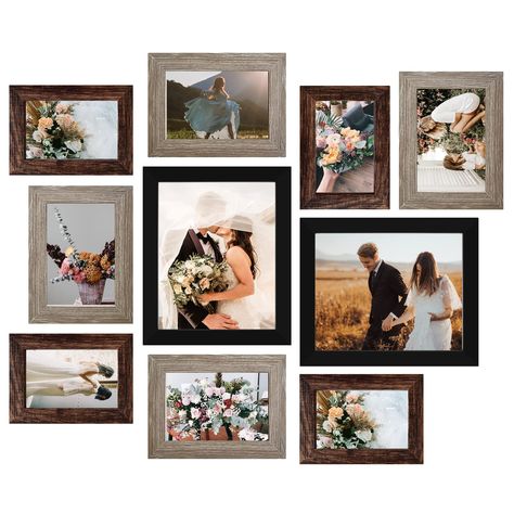 Wall Frame Collage, Gallery Wall Picture Frames, Frames Collage, Gallery Wall Frame Set, Frame Wall Collage, Frame Collage, Picture Gallery Wall, Collage Mural, Wall Frame Set