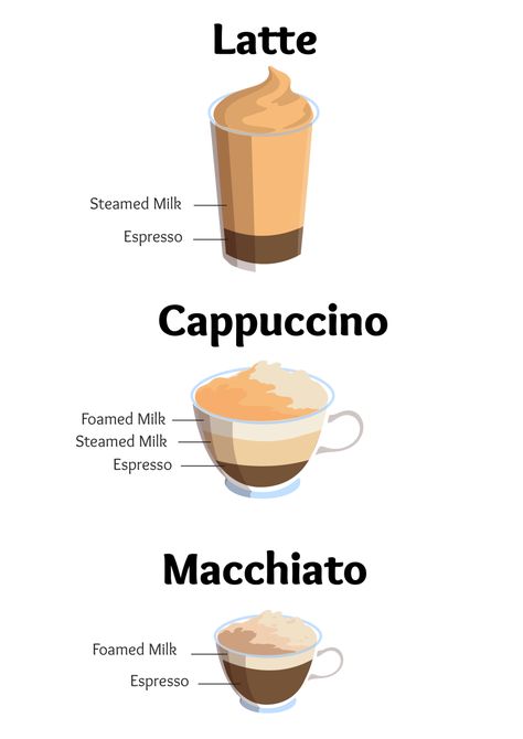 Capachino Recipe, Turkey Breakfast Recipes, How To Make Cappuccino, Espresso Drink, Macchiato Recipe, Cappuccino Recipe, Iced Cappuccino, Coffee Brewing Methods, Coffee Infographic