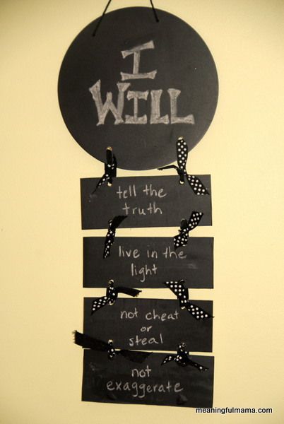 Day #156 Honesty "I Will" Statements - Character Development, Week #23 - Meaningfulmama.com Ananias And Sapphira, Kids Church Lessons, Character Qualities, Bible Study For Kids, Board For Kids, Bible Study Lessons, Church Crafts, Teaching Children, Sunday School Crafts