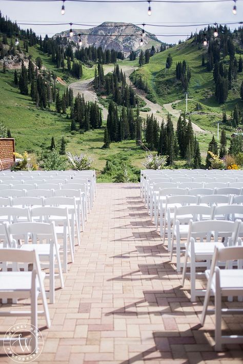 Utah Wedding Venues Outdoor, Ski Lodge Wedding, Summer Mountain Wedding, Ski Resort Wedding, Wedding Venues Utah, Salt Lake City Wedding, City Wedding Venues, Utah Mountains, Utah Wedding Photography