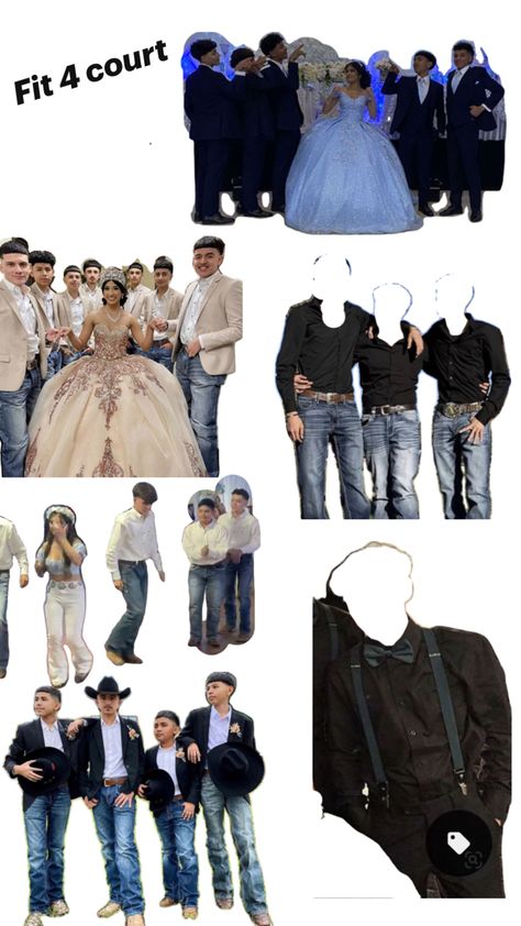 Damas And Chambelanes Outfits, Chambelanes Outfits Quinceanera Blue, Quinceanera Court Outfits, Damas Outfits Quinceanera, Quince Court Outfits, Quince Chambelanes Outfits, Baby Blue Quinceanera Dresses, Chambelan Outfits, Chambelanes Outfits Quinceanera